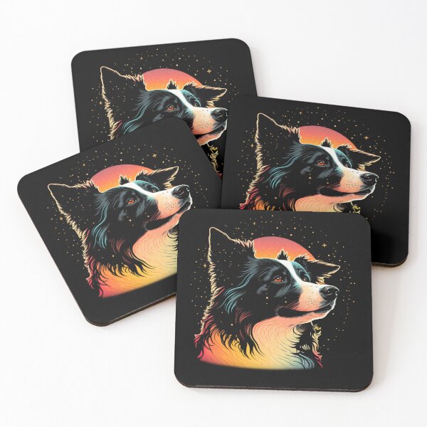 Item preview, Colorful Border Collie designed and sold by Ajolan.