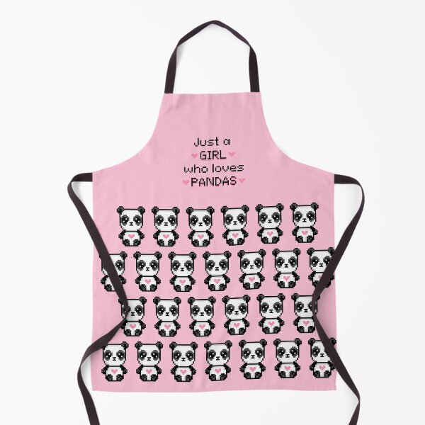 Item preview, Kawaii Panda with Lovehearts Pattern Pink designed and sold by Pixe11y.