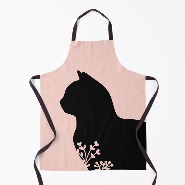 Item preview, Floral Black Cat Silhouette designed and sold by sweetbelle.