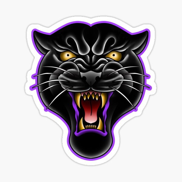 "panther" Sticker for Sale by AgeeTattoos | Redbubble