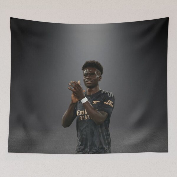Item preview, Bukayo Saka Wallpaper iPhone Cases designed and sold by luis566.