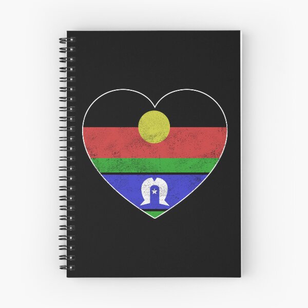 Item preview, Indigenous & Torres Strait Heart [Worn Look] designed and sold by politicalamity.