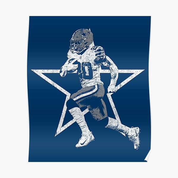 Tony Pollard Football Paper Poster Cowboys 2 - Tony Pollard - Sticker