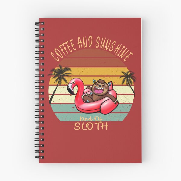 Item preview, Funny Coffee and sunshine party sloth flamingo  designed and sold by TipTopTapo.