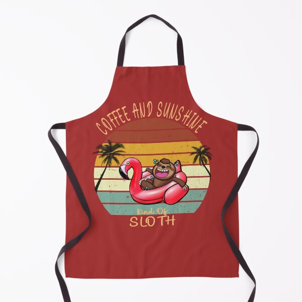 Item preview, Funny Coffee and sunshine party sloth flamingo designed and sold by TipTopTapo.