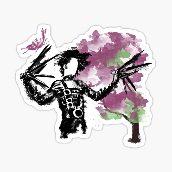 Edward Scissorhands Sticker By Redshrill Redbubble 4751