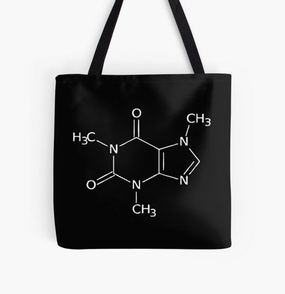Caffeine Chemical Formula | Structure of Caffeine | Coffee  All Over Print Tote Bag