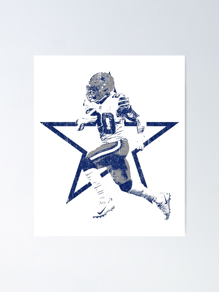 Tony Pollard Football Paper Poster Cowboys - Tony Pollard - Magnet