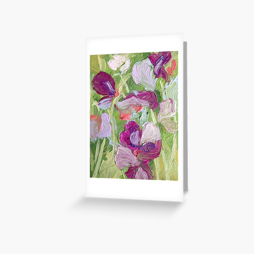 Sweet Peas Greeting Card