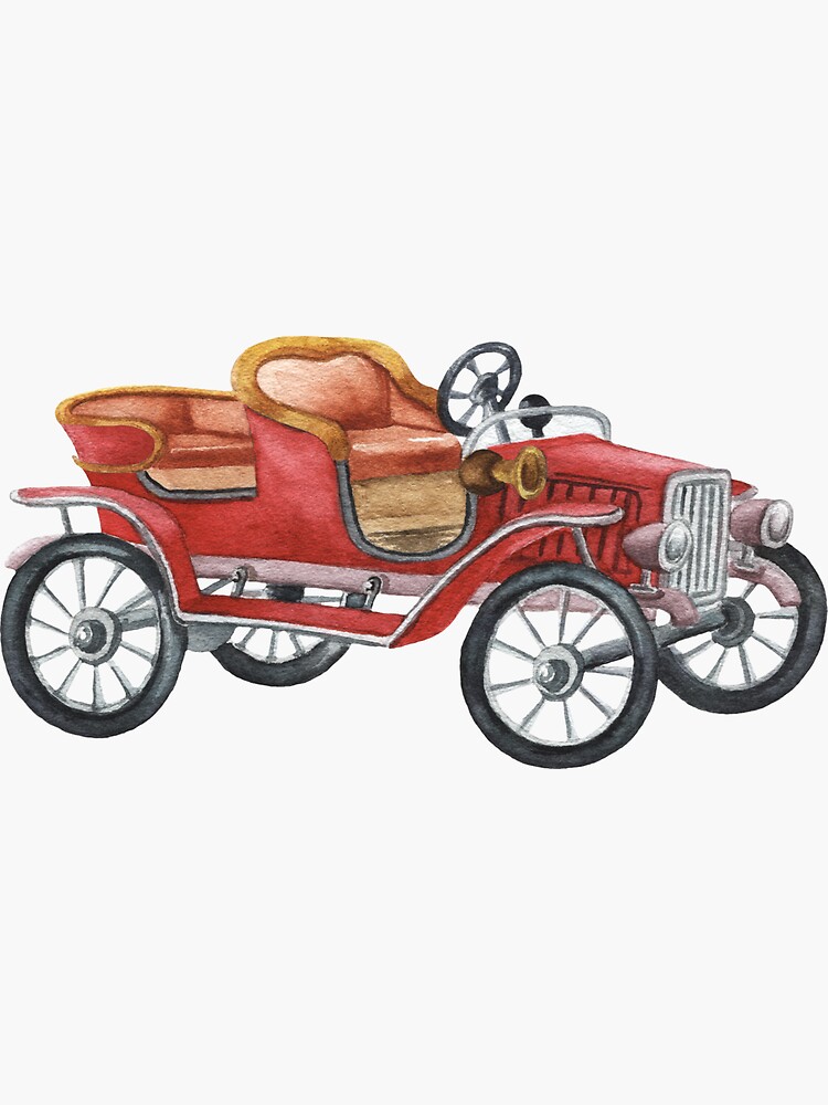 "Watercolor transport stickers" Sticker for Sale by AllThingsSticky