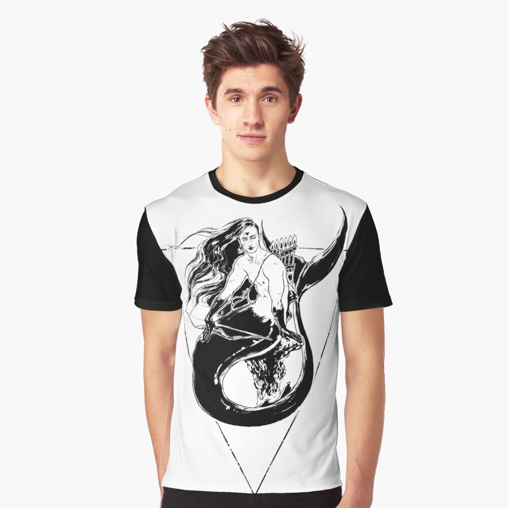 Black Mermaid - Sirena Negra Graphic T-Shirt