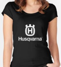 Husqvarna Logo Merchandise Women's Fitted Scoop T-Shirt