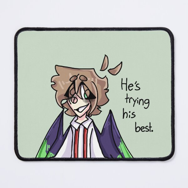 Item preview, He’s trying his best designed and sold by WillowTheCat-.