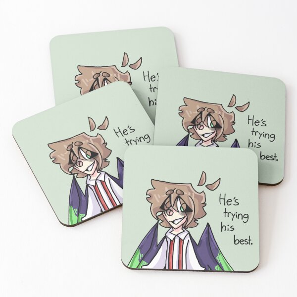 Item preview, He’s trying his best designed and sold by WillowTheCat-.