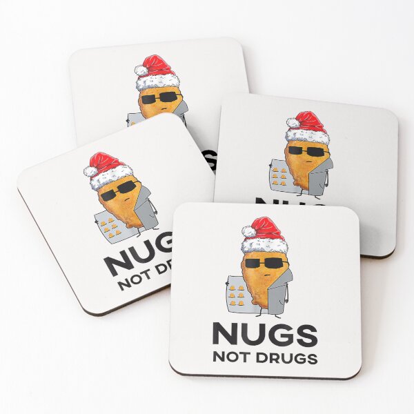 Item preview, Chicken Nuggets - Nugs Not Drugs Funny Christmas T-Shirt designed and sold by Bobby-Bancel.