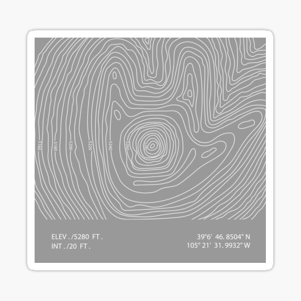 Item preview, ASL Topo Map ILY Hand Gray designed and sold by CleverILY.