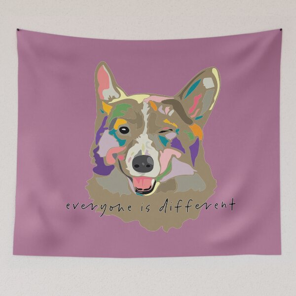 Item preview, everyone is different_wink dog_c4 designed and sold by Mimi Huang.