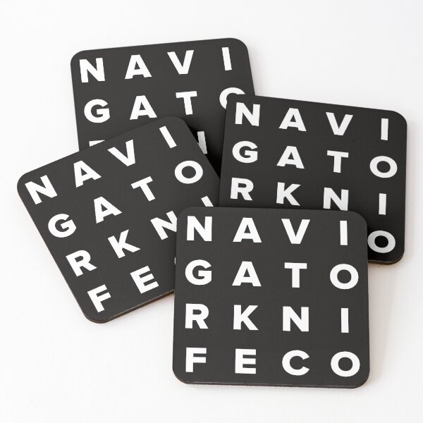 Item preview, NKC Letter Block (White on Black) |  designed and sold by PixelsandPulp.