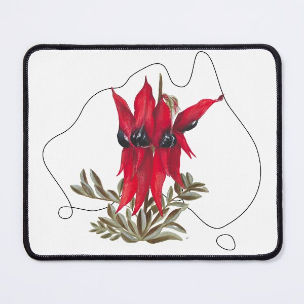Item preview, Flowers of Australia - Sturt's Dessert Pea designed and sold by Violet Grant.