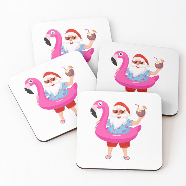 Item preview, Christmas In July Santa Hawaii Sunglasses Flamingo designed and sold by JackSadowski.
