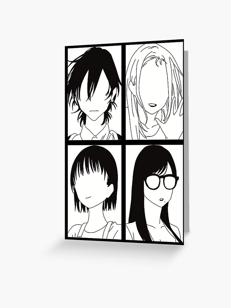Anime summertime render black and white