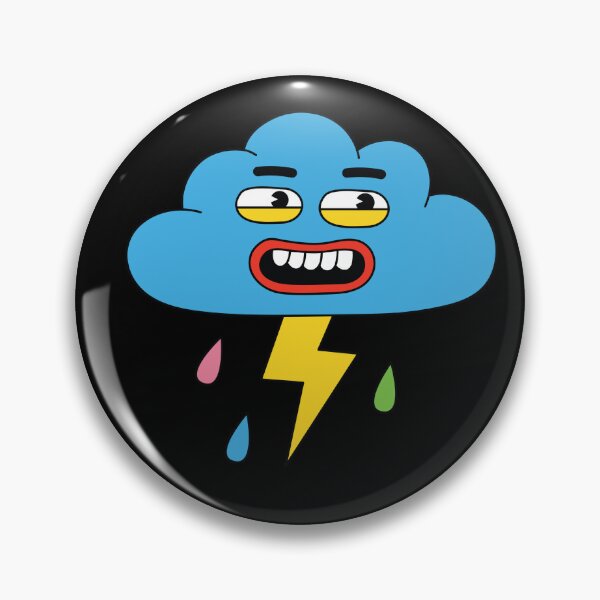 Artikelvorschau, Lustige Wolke mit Donner-Regen-Gesichts-Karikatur entworfen und verkauft von PrintPortal.