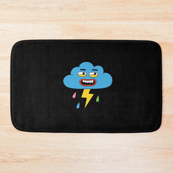 Item preview, Funny Cloud with Thunder Rain Face Cartoon designed and sold by PrintPortal.