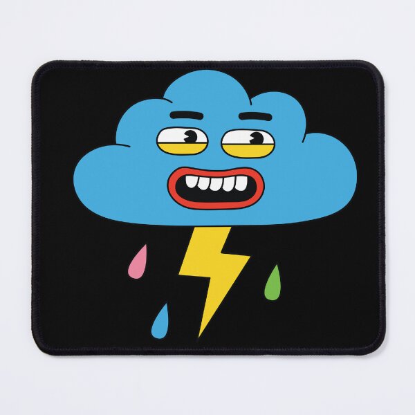 Item preview, Funny Cloud with Thunder Rain Face Cartoon designed and sold by PrintPortal.