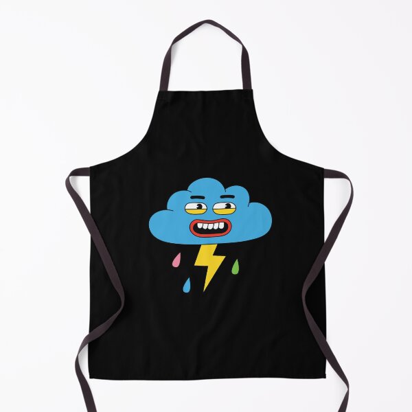 Item preview, Funny Cloud with Thunder Rain Face Cartoon designed and sold by PrintPortal.