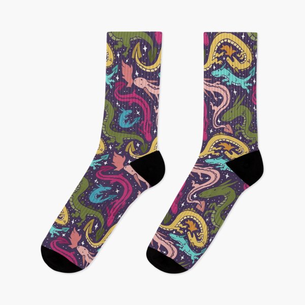 Item preview, Cute Dragon Party surface pattern design designed and sold by Cauliflander.