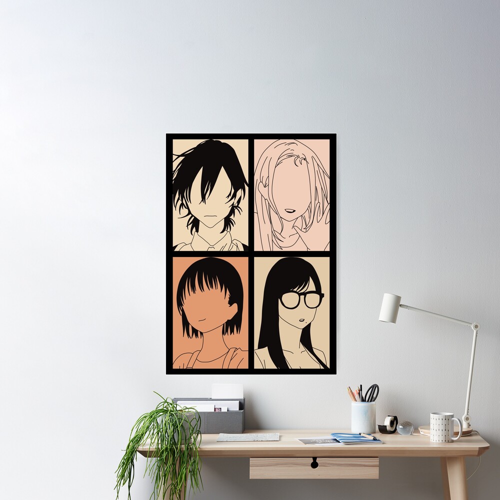 Summertime Render or Summer Time Rendering All Anime Characters in  Minimalist 4 Panels Pop Art Design Poster for Sale by Animangapoi