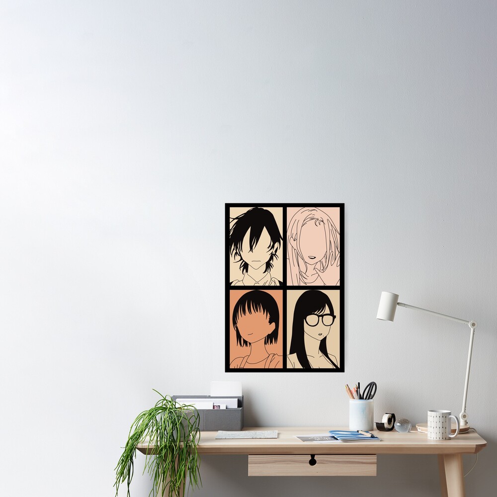 Summertime Render or Summer Time Rendering All Anime Characters in  Minimalist 4 Panels Pop Art Design Poster for Sale by Animangapoi