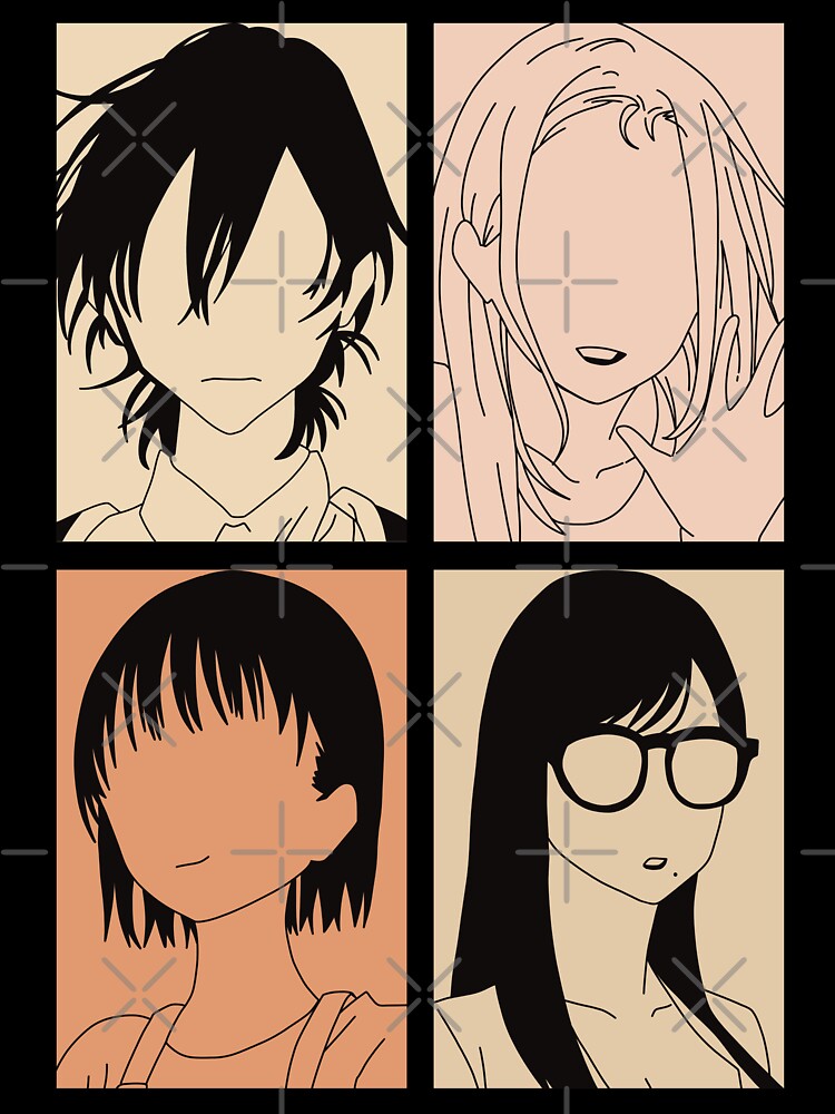 Call of the Night Anime Characters Nazuna Nanakusa Faceless in Cool 4  Panels Pop Art Style Sticker for Sale by Animangapoi
