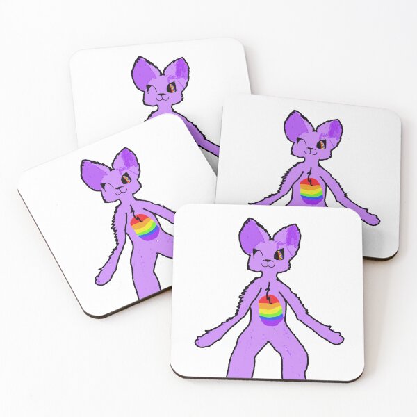 Item preview, rainbow furry designed and sold by GreenleafForest.