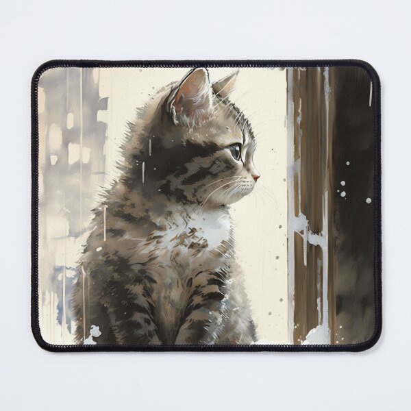 Item preview, Tabby Kitten in Snowy Window designed and sold by Electric-Llama.