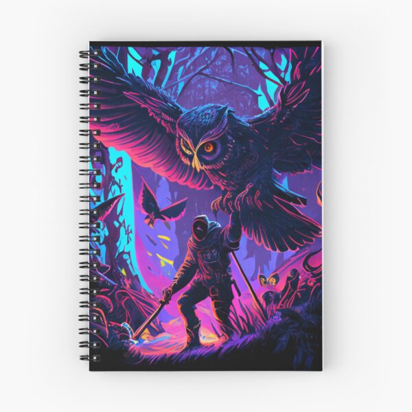Item preview, Psychedelic giant owl taking its owner to fly away designed and sold by Newtaste-Store.
