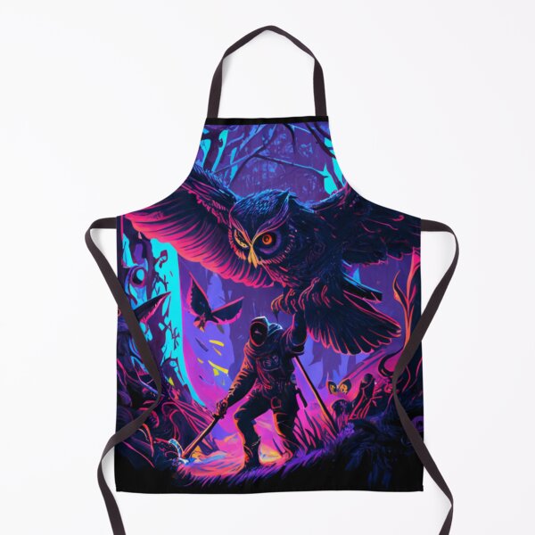 Item preview, Psychedelic giant owl taking its owner to fly away designed and sold by Newtaste-Store.