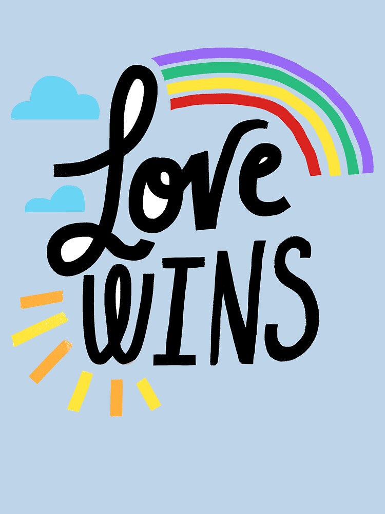 Thumbnail 7 of 7, Classic T-Shirt, Love Wins designed and sold by cfecfw.