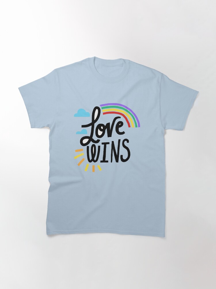 Thumbnail 3 of 7, Classic T-Shirt, Love Wins designed and sold by cfecfw.