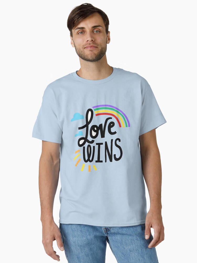 Thumbnail 1 of 7, Classic T-Shirt, Love Wins designed and sold by cfecfw.