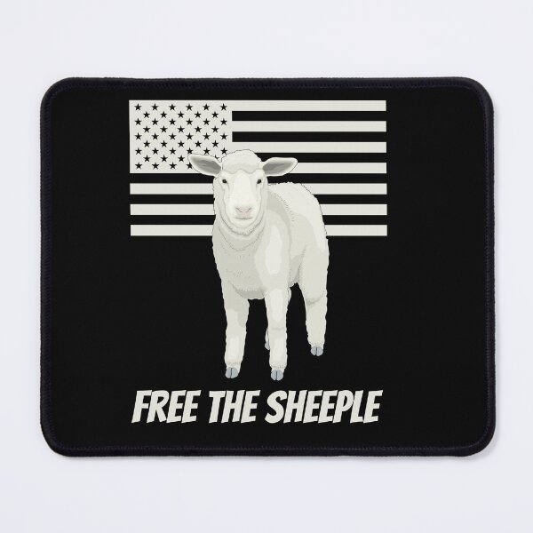 Item preview, Free The Sheeple or Sheep with American flag designed and sold by 1970Russell.