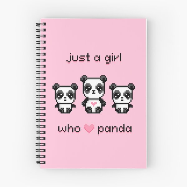 Aperçu de l'œuvre Juste une fille qui aime les pandas créée et vendue par Pixe11y.