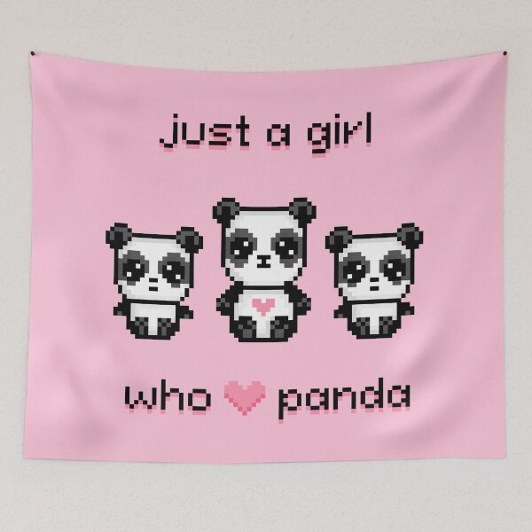 Item preview, Just a Girl who Loves Pandas designed and sold by Pixe11y.