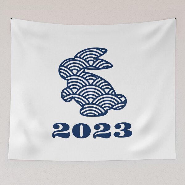 Item preview, Water Rabbit 2023, Year of The Water Rabbit, Chinese New Year designed and sold by BearAndCat.