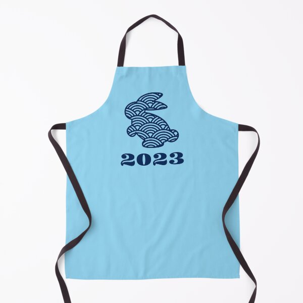 Item preview, Water Rabbit 2023, Year of The Water Rabbit, Lunar New Year, Blue background designed and sold by BearAndCat.