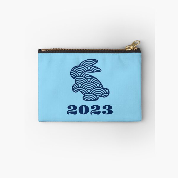 Item preview, Water Rabbit 2023, Year of The Water Rabbit, Lunar New Year, Blue background designed and sold by BearAndCat.