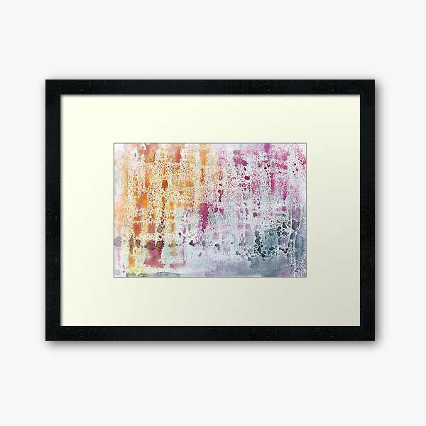 Abstract Contemporary Watercolor Framed Art Print