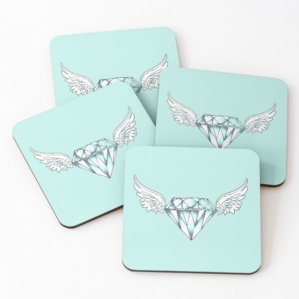 Item preview, Sparkling diamond with wings illustration designed and sold by Corinne Alexa Jackson.