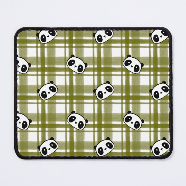 Item preview, Olive Green Panda Plaid designed and sold by Amanda Roos.