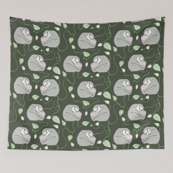 Item preview, Entangled Sloth Dreams Green Repeat Pattern designed and sold by Casey Wilkinson.